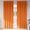  Sötétítő függönyök 2 pcs Fényes narancssárga 260 x 140 cm