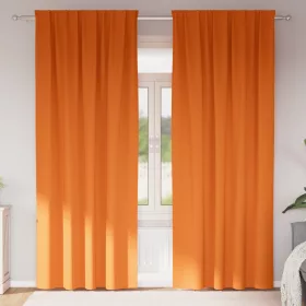    Sötétítő függönyök 2 pcs Fényes narancssárga 260 x 140 cm