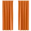  Sötétítő függönyök 2 pcs Fényes narancssárga 260 x 140 cm