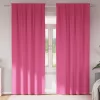  Függönyök 2 pcs Fényes rózsaszín 225 x 140 cm Poliészter