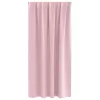  Fekete Függöny Gyűrűkkel 2 pcs Babarózsaszín 175 x 140 cm