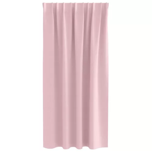  Fekete Függöny Gyűrűkkel 2 pcs Babarózsaszín 175 x 140 cm