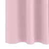  Fekete Függöny Gyűrűkkel 2 pcs Babarózsaszín 225 x 140 cm