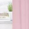  Fekete Függöny Gyűrűkkel 2 pcs Babarózsaszín 260 x 140 cm