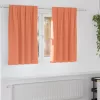  Függönyök függönyökkel 2 pcs Terrakotta 140 x 140 cm Poliészter