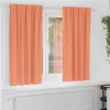  Függönyök függönyökkel 2 pcs Terrakotta Poliészter