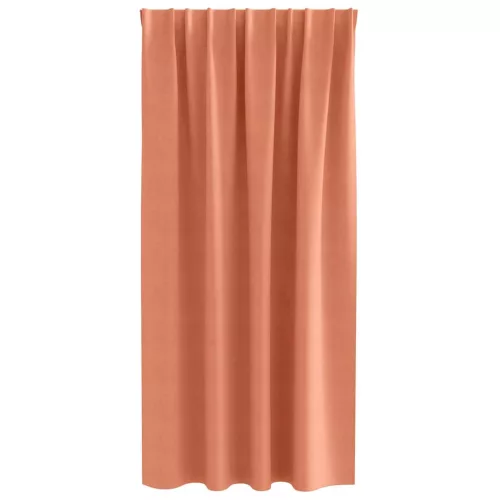  Függönyök függönyökkel 2 pcs Terrakotta Poliészter