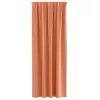  Függönyök függönyökkel 2 pcs Terrakotta 260 x 140 cm Poliészter