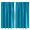  Függönyök függönyökkel 2 pcs Türkiz 140 x 140 cm Poliészter