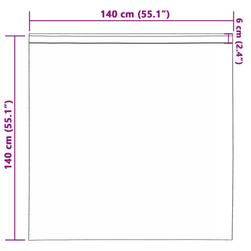 Függönyök függönyökkel 2 pcs Türkiz 140 x 140 cm Poliészter