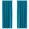  Függönyök függönyökkel 2 pcs Türkiz 225 x 140 cm Poliészter