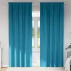  Függönyök függönyökkel 2 pcs Türkiz 260 x 140 cm Poliészter