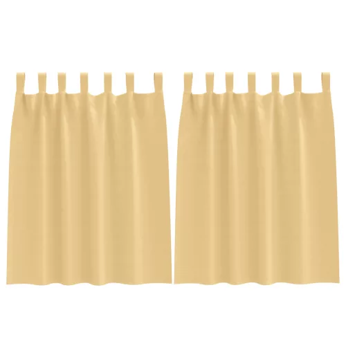  Sötétítő függönyök 2 pcs Bézs 140 x 140 cm Poliészter