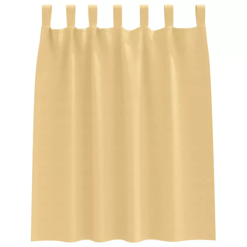  Sötétítő függönyök 2 pcs Bézs 140 x 140 cm Poliészter