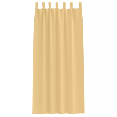 Függönyök függönyökkel 2 pcs Bézs 245 x 140 cm Poliészter