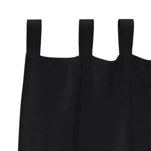  Sötétítő függönyök 2 pcs Fekete 175 x 140 cm Poliészter
