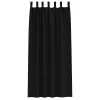  Függönyök függönyökkel 2 pcs Fekete 245 x 140 cm Poliészter
