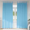  Függönyök 2 pcs Világos kék 245 x 140 cm Poliészter