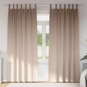    Függönyök függönyökkel 2 pcs Tópszínű 260 x 140 cm Poliészter