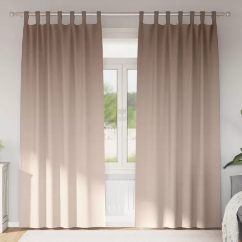  Függönyök függönyökkel 2 pcs Tópszínű 260 x 140 cm Poliészter