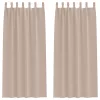  Függönyök függönyökkel 2 pcs Tópszínű 260 x 140 cm Poliészter