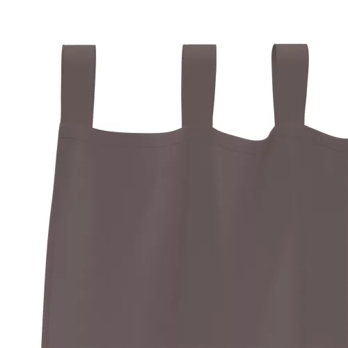  Függönyök függönyökkel 2 pcs sötétbarna 245 x 140 cm Poliészter