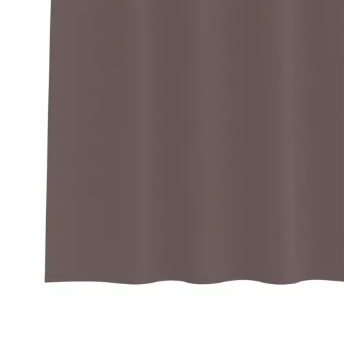  Függönyök függönyökkel 2 pcs sötétbarna 245 x 140 cm Poliészter