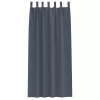  Függönyök 2 pcs Antracitszürke 245 x 140 cm Poliészter
