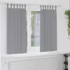  Sötétítő függönyök 2 pcs Világosszürke 175 x 140 cm Poliészter