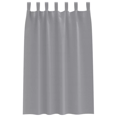  Sötétítő függönyök 2 pcs Világosszürke 175 x 140 cm Poliészter