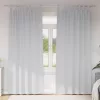  Függönyök 2 pcs Halvány szürke 260 x 140 cm Poliészter