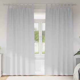    Függönyök 2 pcs Halvány szürke 260 x 140 cm Poliészter