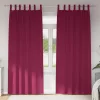  Függönyök függönyökkel 2 pcs Bordó 245 x 140 cm Poliészter