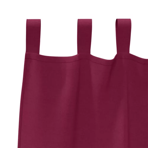  Függönyök függönyökkel 2 pcs Bordó 245 x 140 cm Poliészter