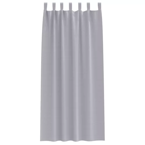  Függönyök függönyökkel 2 pcs Fém szürke 245 x 140 cm Poliészter