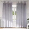  Függönyök függönyökkel 2 pcs Fém szürke 260 x 140 cm Poliészter