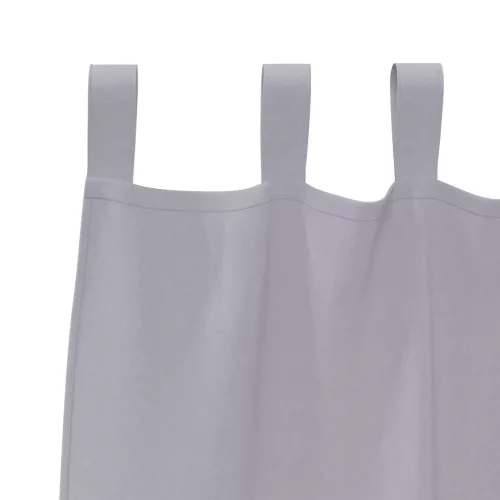  Függönyök függönyökkel 2 pcs Fém szürke 260 x 140 cm Poliészter