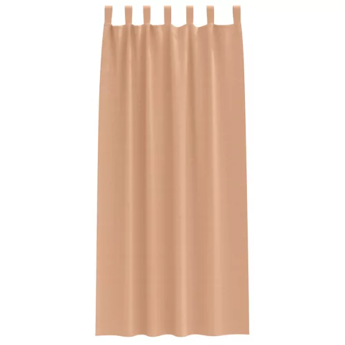  Függönyök 2 pcs Világosbarna 260 x 140 cm Poliészter
