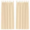  Függönyök függönyökkel 2 pcs Krém 260 x 140 cm Poliészter