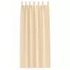  Függönyök függönyökkel 2 pcs Krém 260 x 140 cm Poliészter