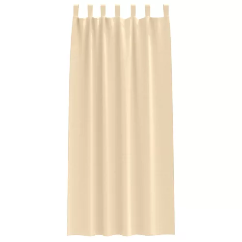  Függönyök függönyökkel 2 pcs Krém 260 x 140 cm Poliészter