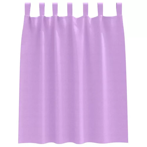  Függönyök függönyökkel 2 pcs Lila Poliészter