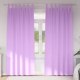    Függönyök függönyökkel 2 pcs Lila 245 x 140 cm Poliészter