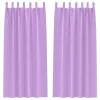  Függönyök függönyökkel 2 pcs Lila 260 x 140 cm Poliészter