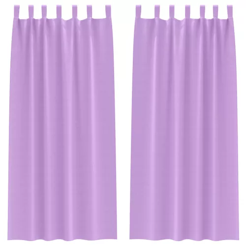  Függönyök függönyökkel 2 pcs Lila 260 x 140 cm Poliészter