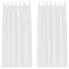 Függönyök 2 pcs Tiszta fehér 260 x 140 cm Poliészter