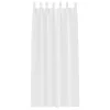  Függönyök 2 pcs Tiszta fehér 260 x 140 cm Poliészter