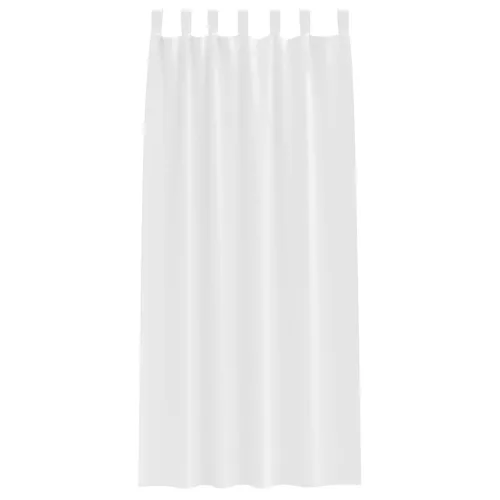  Függönyök 2 pcs Tiszta fehér 260 x 140 cm Poliészter