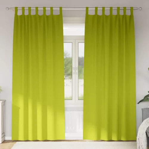  Függönyök függönyökkel 2 pcs Alma zöld 260 x 140 cm Poliészter