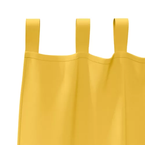  Függönyök 2 pcs mustársárga 260 x 140 cm Poliészter